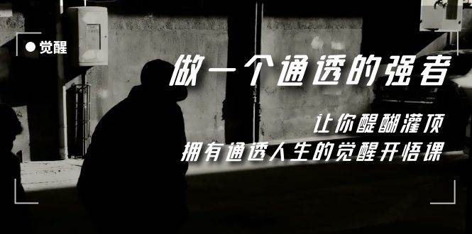 觉醒-做一个通透强者，让你醍醐灌顶，拥有通透人生，掌握强大的秘密云创网-网创项目资源站-副业项目-创业项目-搞钱项目云创网