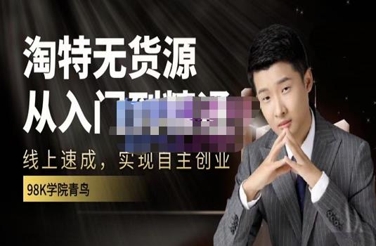 98k学院的淘特无货源线上速成课，从入门到精通，让你最小投入，最高回报云创网-网创项目资源站-副业项目-创业项目-搞钱项目云创网