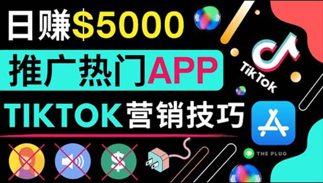 无需露脸，无需录音，无需投资，TIKTOK上传短视频，最高日入5000美元云创网-网创项目资源站-副业项目-创业项目-搞钱项目云创网