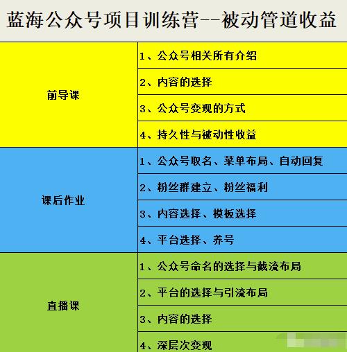 米辣微课·蓝海公众号项目训练营，手把手教你实操运营公众号和小程序变现云创网-网创项目资源站-副业项目-创业项目-搞钱项目云创网