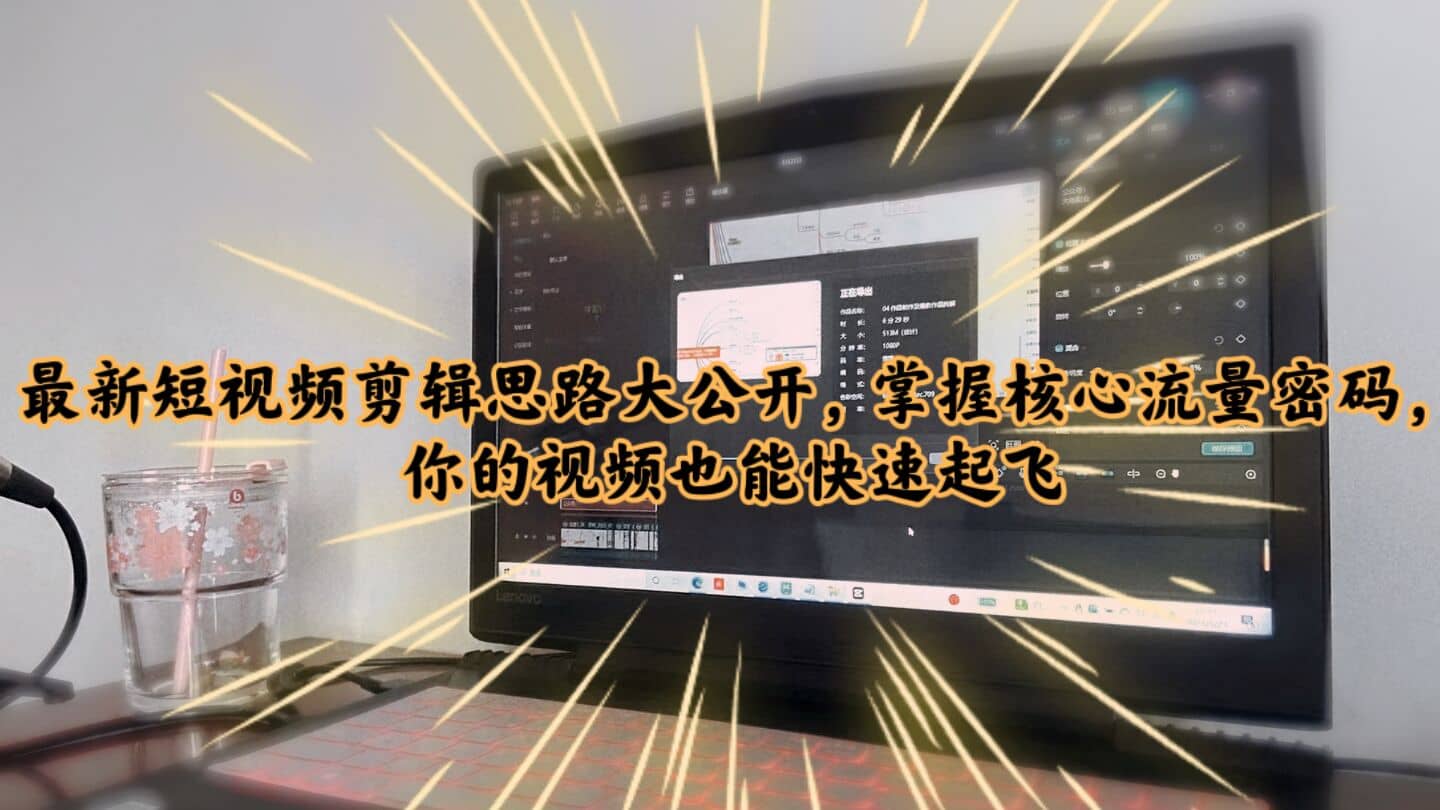 最新短视频剪辑思路大公开，掌握核心流量密码，你的视频也能快速起飞云创网-网创项目资源站-副业项目-创业项目-搞钱项目云创网