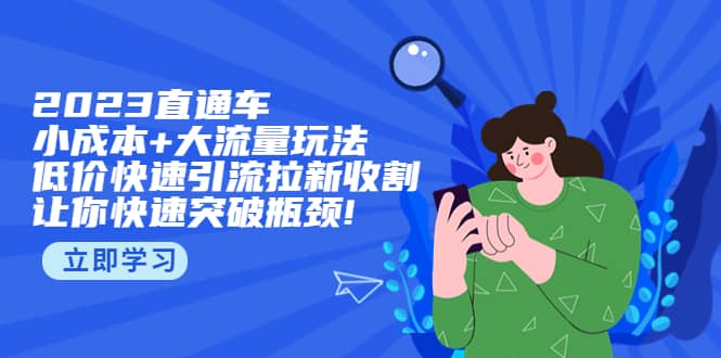 2023直通小成本+大流量玩法，低价快速引流拉新收割，让你快速突破瓶颈云创网-网创项目资源站-副业项目-创业项目-搞钱项目云创网
