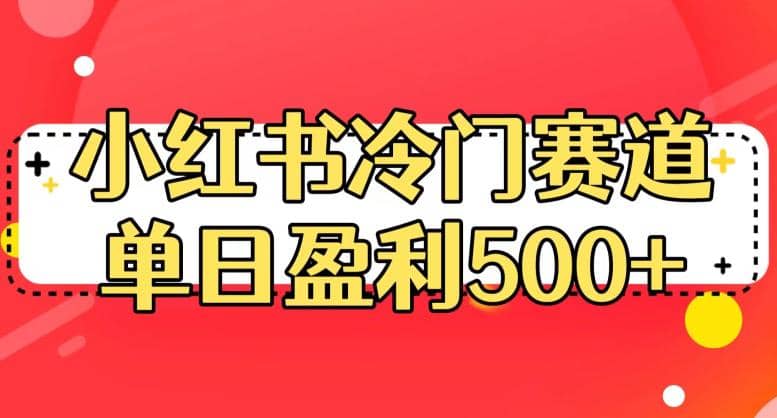 小红书冷门赛道，单日盈利500+【揭秘】云创网-网创项目资源站-副业项目-创业项目-搞钱项目云创网