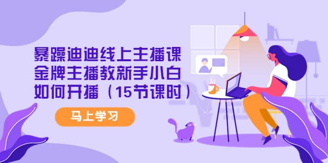 暴躁迪迪线上主播课，金牌主播教新手小白如何开播（15节课时）云创网-网创项目资源站-副业项目-创业项目-搞钱项目云创网