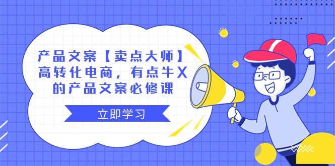 产品文案【卖点大师】高转化电商，有点牛X的 产品文案必修课云创网-网创项目资源站-副业项目-创业项目-搞钱项目云创网