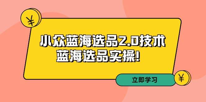 拼多多培训第33期：小众蓝海选品2.0技术-蓝海选品实操！云创网-网创项目资源站-副业项目-创业项目-搞钱项目云创网