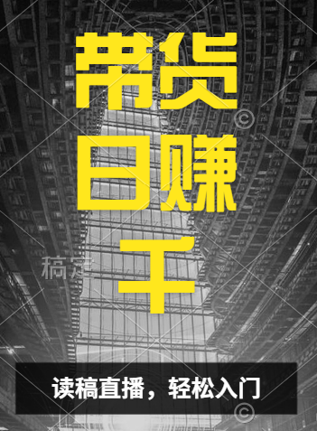 视频号技术直播带货， 会读稿就行，小白日入1000+云创网-网创项目资源站-副业项目-创业项目-搞钱项目云创网