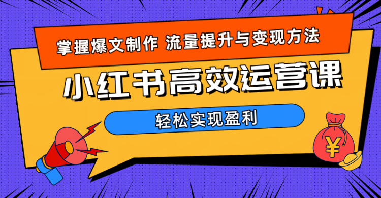 价值980小红书运营操作指南云创网-网创项目资源站-副业项目-创业项目-搞钱项目云创网