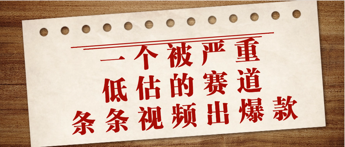 一个被严重低估的赛道，条条视频出爆款，一个月变现3万+云创网-网创项目资源站-副业项目-创业项目-搞钱项目云创网
