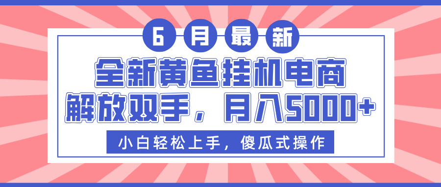 全新黄鱼挂机电商，解放双手，月入5000+云创网-网创项目资源站-副业项目-创业项目-搞钱项目云创网