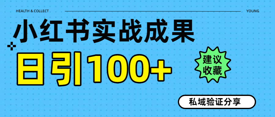 实战成果！小红书图文引流日引100+私域流量经验分享云创网-网创项目资源站-副业项目-创业项目-搞钱项目云创网