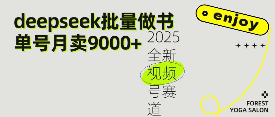 2025最新视频号项目 如何用Deepseek快速批量制作书单号 日入1000＋云创网-网创项目资源站-副业项目-创业项目-搞钱项目云创网