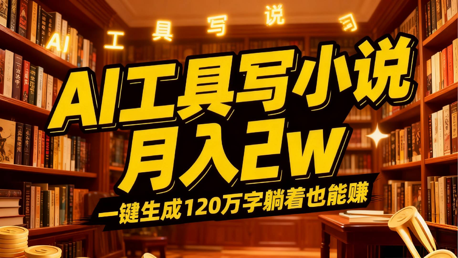 2026年AI工具写小说,一键生成120万字，躺着也能赚，月入2w+云创网-网创项目资源站-副业项目-创业项目-搞钱项目云创网